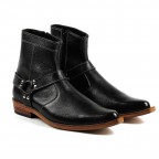 Genuine Leather Long Black Boots