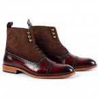 Genuine Leather Brown Long Boots