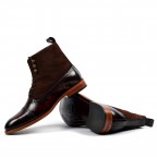 Genuine Leather Brown Long Boots