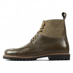 Genuine Leather Army Green Long Boots