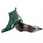 Dark Green Genuine Leather Long Boots