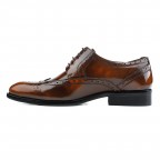 Derby Shoes Men Genuine Leather