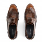 Derby Shoes Men Genuine Leather