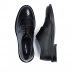 Black Derby Shoes Genuine Leather Men