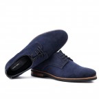 Genuine Leather Derby Shoes Men