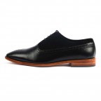 Black Oxford Leather Shoes Men