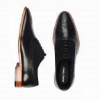 Black Oxford Leather Shoes Men