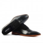 Black Oxford Leather Shoes Men