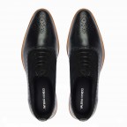 Black Oxford Leather Shoes Men