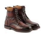 Genuine Leather Handmade Long Boots Men - Elton